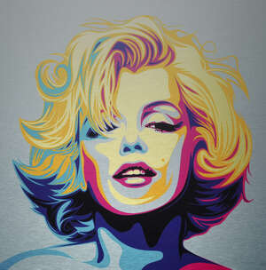 
	
		Rourke Van Dal,
		British b.1969-
		 
		Monroe (Grey); 
		 
		archival pigment print...