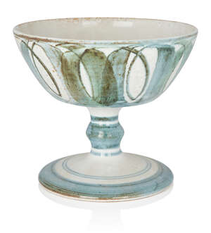 
	
		Alan Caiger-Smith (1930-2020), 
		 
		Pedestal comport or goblet vase, circa 1990s,...