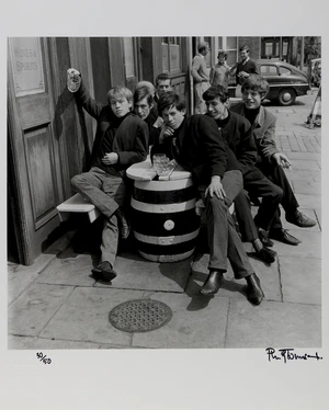 Philip Townsend,&nbsp;British 1940-2016,&nbsp;The Rolling Stones;&nbsp;silver gelatin print,&nbsp;embossed with...