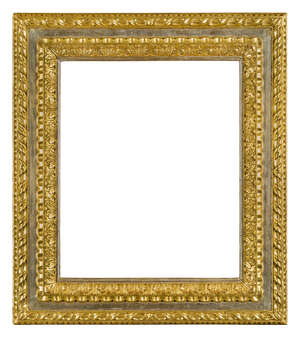 
	
		An Italian Carved and Gilded Salvator Rosa Frame, 18th century, with ogee sight, the...