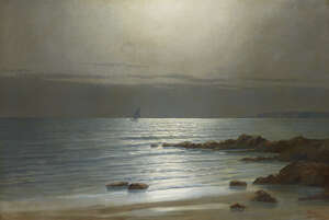 
	
		Giuseppe Rossi, 
		Italian 1876-1952- 
		 
		Seascape; 
		 
		oil on canvas, signed,...