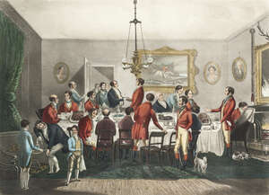 
	
		Attributed to George Hunt, British fl.1820-1845- Bachelor's Hall, after Francis Calcraft...