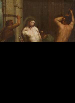 
	
		After Marco Benefial, 
		 
		Italian 1684-1764- 
		 
		The flagellation of Christ;...