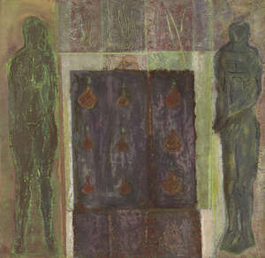 
	
		Sonia Lawson RA, 
		British b.1934 - 
		 
		Untitled; 
		 
		mixed media on board,...