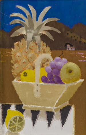 Mary Fedden OBE RA RWA, 
British 19152012 - 
&nbsp;
Pineapple; 
&nbsp;
oil on board, signed and titled on...