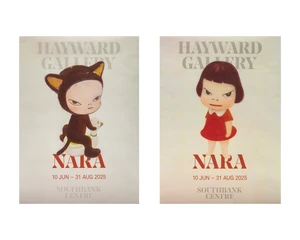 Yoshitomo Nara,&nbsp;Japanese, b.1959,&nbsp;Nara at The Hayward Gallery, Harmless Kitty and Missing in...