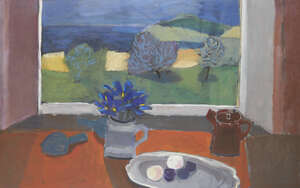 Clive Blackmore, 
British b.1940 - 
 
Still Life with Pine cones, 1990; 
 
oil on canvas, 75.5 x...