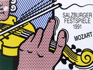 After Roy Lichtenstein,&nbsp;American 1923-1997,&nbsp;Salzburger Festspiele, 1991;&nbsp;offset lithograph in...