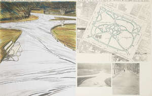 
	
		Christo, 
		American 1935-2020-
		 
		Wrapped Walkways, Project for St. Stephen's...