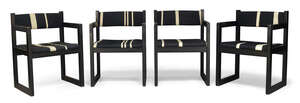
	
		Johannes Nørgaard (Danish), a set of four ebonised armchairs for Nørgaard Møbelfabrik    ...