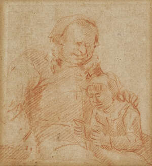 
	
		Attributed to Egbert van Heemskerck, 
		Dutch 1634-1704-
		 
		Studies of lady seated...