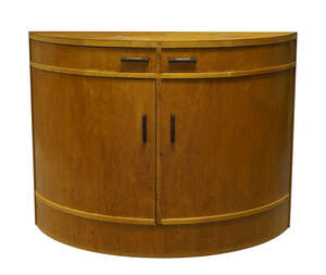 
	
		Alvar Aalto (1898-1976), a model 'A803' birch cabinet, for Finmar,
		c.1935, applied...