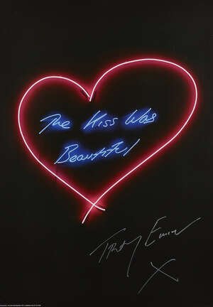 
	
		Tracey Emin CBE RA, 
		British b.1963-
		 
		The Kiss Was Beautiful, 2016;
		 
		
