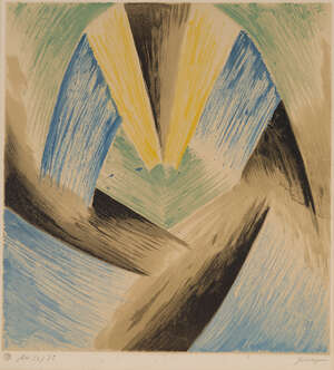 
	
		Leopold Survage,
		Russian/French 1879-1968-
		 
		Colored Rhythms II, 1968;
		 
		