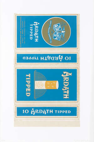 
	
		Sir Peter Blake CBE RDI RA, British b.1932- Fag Packet, Ardath tipped, 2006; screenprint in...