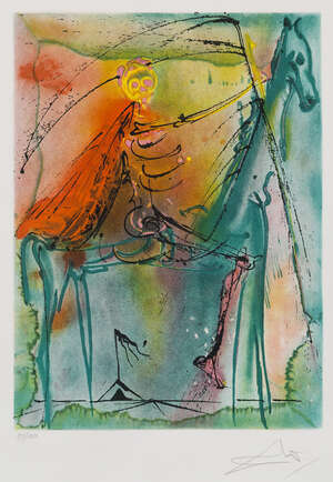 
	
		Salvador Dali, 
		Spanish 1904-1989-
		 
		Le Cheval de la Mort, 1983;
		 
		lithograph...