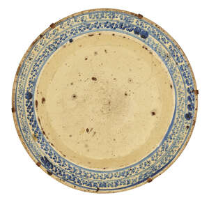 
	
		A rare and early Canakkale pottery dish, Ottoman Turkey, late 17th/early 18th century, of...