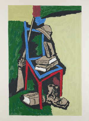 
	
		A group of 5 serigraphs by Maqbool Fida Husain (India 1913-2011), from OPCE series...