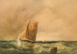 
	
		Attributed to Anthony Vandyke Copley Fielding POWS, 
		British 1787-1855- 
		 
		