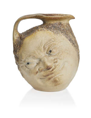 
	
		R.W. Martin (1843-1923), a large Martin Brothers stoneware salt-glazed Double Face...