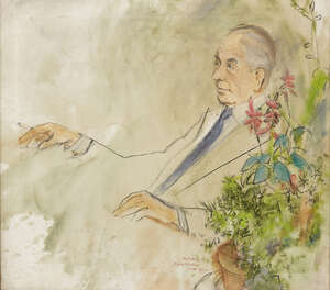 
	
		Henry Koehler,
		American 1927-2018- 
		Portrait of the art dealer Charles B. Moses,...