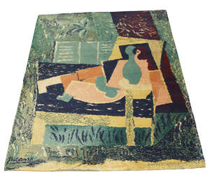 
	
		After Pablo Picasso (1881-1973), an Ege Art Line rug 
		c.1994, signed in weave and...