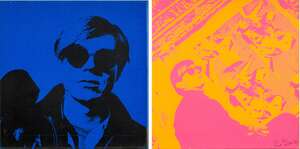 
	
		Nat Finkelstein, 
		American 1933-2009- 
		 
		Untitled Warhol Pair, 1989; 
		 
		two...