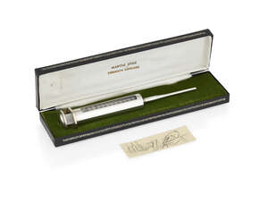 
	
		Gorham (American), a Silver and plastic Martini Spike 'Vermouth Dispenser'
		2nd half...