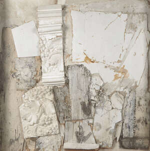 
	
		Harry Thubron OBE, 
		British 1915-1985- 
		 
		Muri, 1976; 
		 
		assemblage on wood,...