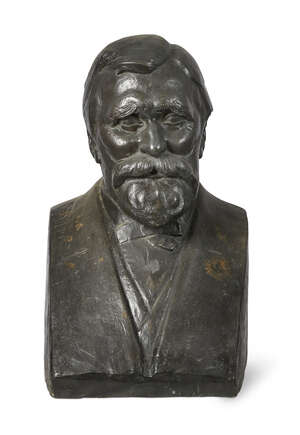 
	
		J.Clay, a bronze portrait bust, with cast signature CLAY, 54cm high
		 

	

