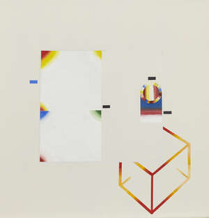 
	
		Jack Smith,
		British 1928-2011-
		
		Inside, Outside 2, 1979;
		 
		oil on board,...