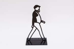
	
		Julian Opie,
		British b.1958-
		 
		Suwon Invite (Male), 2017;
		 
		laser-cut acrylic...