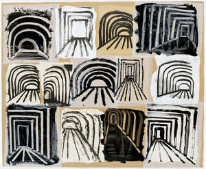 
	
		Basil Beattie RA,
		British b.1935-
		 
		Spoilt for Choice, 1998;
		 
		screenprint and...