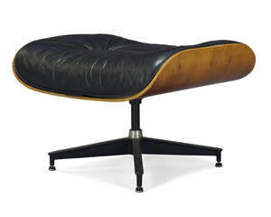 
	
		Charles and Ray Eames (American), a '671' ottoman for Herman Miller      
		c.1976, with...