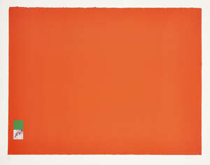
	
		Marc Vaux, 
		British b.1932- 
		 
		Untitled (red), 1971; 
		 
		screenprint in colours...