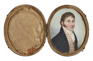
	
		British/American Colonial School,
		late 18th/early 19th century- 
		 
		Portrait...