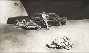 
	
		Sam Kaprielov (Samuel Sturis), 
		Latvian b.1971-
		 
		Edzel, 2005;
		 
		charcoal on...