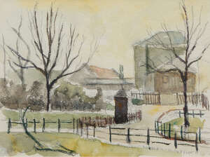 
	
		Elwin Hawthorne,
		British 1905-1954- 
		 
		Victoria Park, 1932; 
		 
		pencil and...