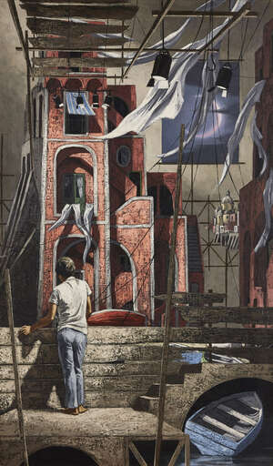 
	
		Jack Frankfurter,
		Austrian/American b.1929-
		'Vento dal SVD' circa 1950s;
		 
		