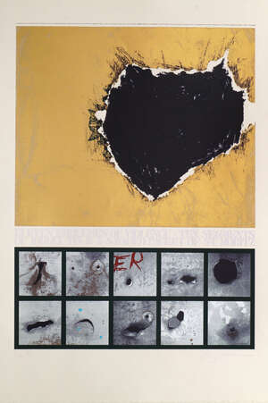 
	
		Tom Phillips CBE RA, 
		British b.1937- 
		 
		Eleven Elements of Violence, On the...