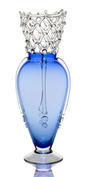 Borek Sipek (Bořek Šípek) (Czech 1949-2016), a Cobalt blue and clear glass Alterego No.213...