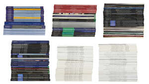 
	
		A large collection of clock, watches and barometer auction catalogues, 1980s-2000s,...