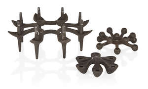
	
		Jens Quistgaard (1919-2008) for Dansk Designs, 
		 
		Three candle holders, circa 1960,...