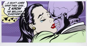 D*Face, (Dean Stockton)&nbsp;British b.1978-&nbsp;
Careless whisper,&nbsp;
screenprint in colours on wove,&nbsp;