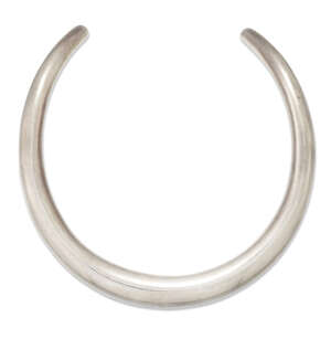 
	
		Georg Jensen, a silver choker torc design collar by Anne  Ammitzball for Georg Jensen,  