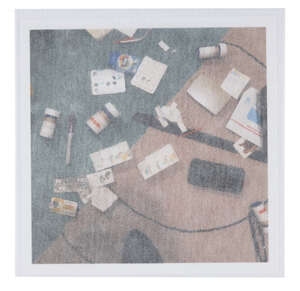 
	
		Nan Goldin,
		American b.1953-
		 
		Drugs on the Rug, 2016;
		 
		digital print in...
