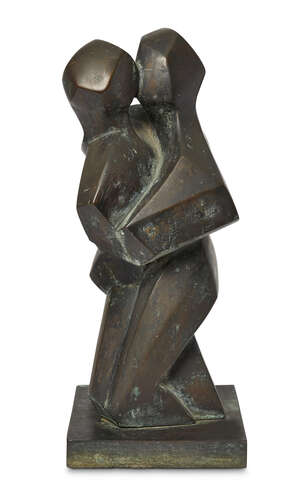 
	
		Alan Brazier,
		British 1956-2016-
		 
		Two figures embracing;
		 
		bronze,...