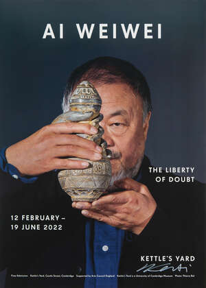 Ai Weiwei, Chinese b.1957- The Liberty of Doubt Poster, 2022; digital poster in colours on smooth...