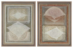 
	
		Kochukunhu Jayapal Panicker (Indian, 1937 - 2003), Untitled (Set of Two), Mixed media on...