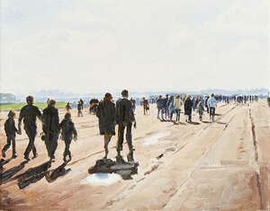 
	
		Boyd & Evans,
		British b. 1944/1945-
		 
		Millennium, 1999;
		 
		oil on canvas,...